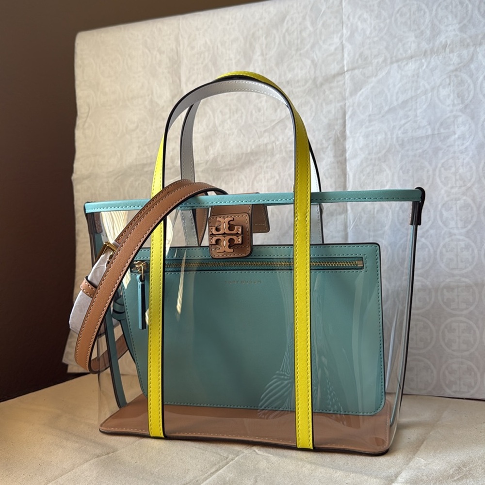 NWT , tory burch blake clear small tote bag - Picture 3 of 13